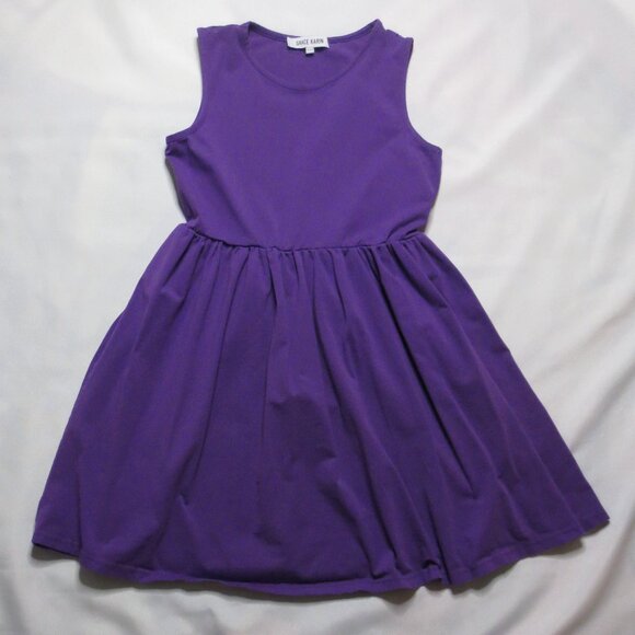 4/$14 GRACE KARIN girls DRESS purple SLEEVELESS twirl skirt COMFY SIZE 11/12 - Picture 4 of 7